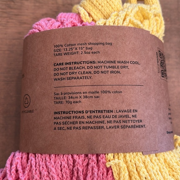 NWT GUUD Set of 2 Net Market Totes - Picture 7 of 10